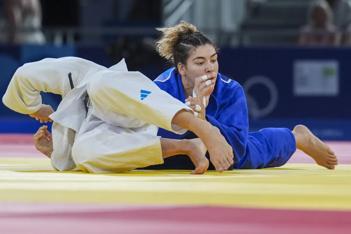 A judoca portuguesa Patrícia Sampaio