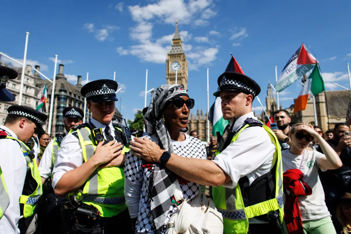 Imagem de contexto do artigo Pelo menos 350 detidos em Londres num novo protesto de apoio à Palestine Action