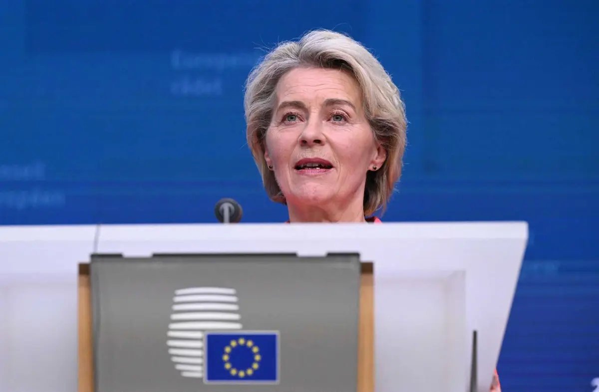 A presidente da Comissão Europeia, Ursula von der Leyen