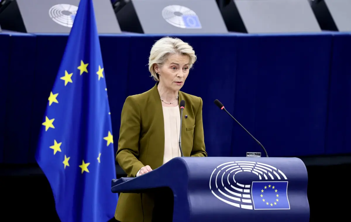 Imagem de contexto do artigo Von der Leyen saúda plano para Gaza e diz que UE "está pronta a contribuir"