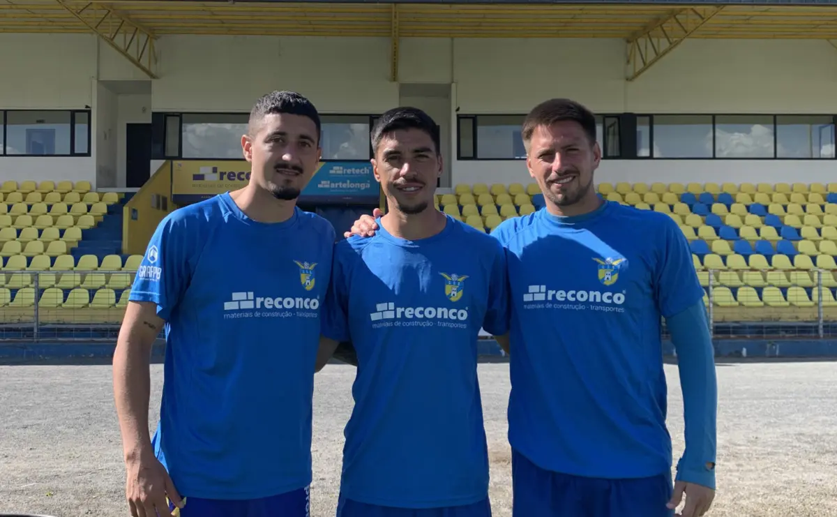 Da esquerda para a direita, Francisco Estanga, Diego Parini e Nahuel Machado