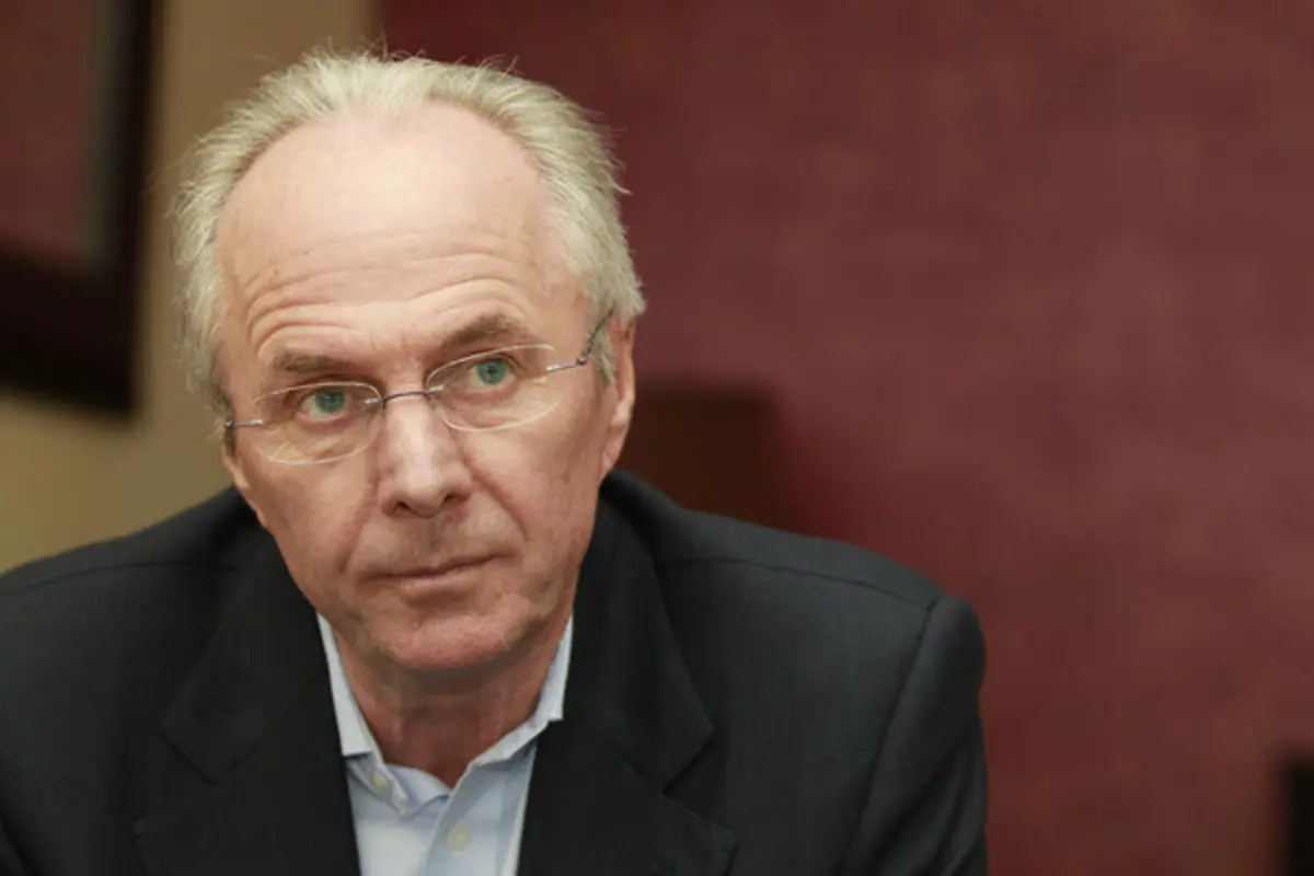 O treinador sueco Sven-Goran Eriksson