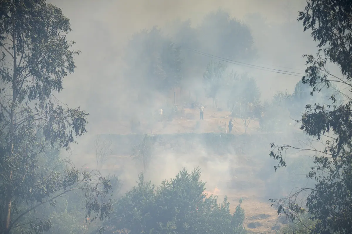 Imagem de contexto do artigo Incêndio chega a Castelo de Paiva. Fogo ameaça várias povoações e está a ser combatido por sete aeronaves