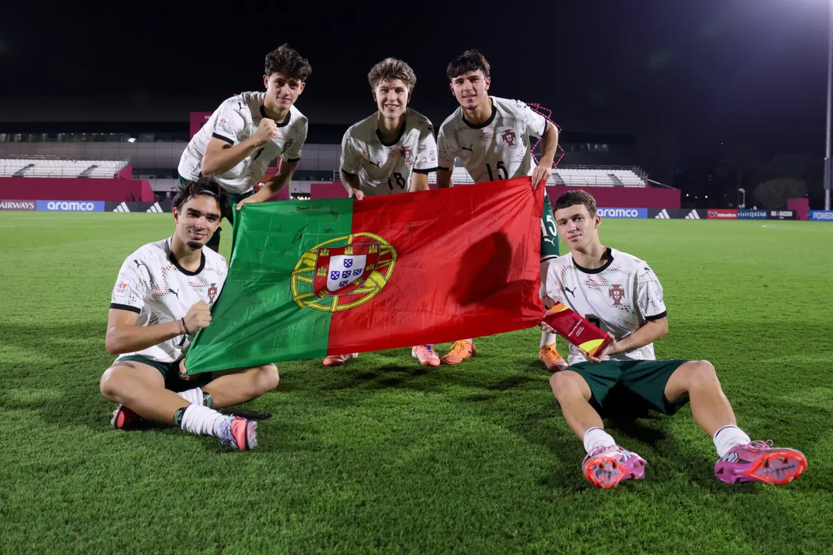 Imagem de contexto do artigo Portugal está nos quartos de final do Mundial sub-17 após golear México