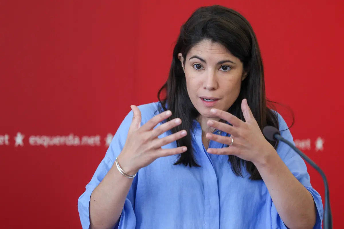 A coordenadora do BE, Mariana Mortágua