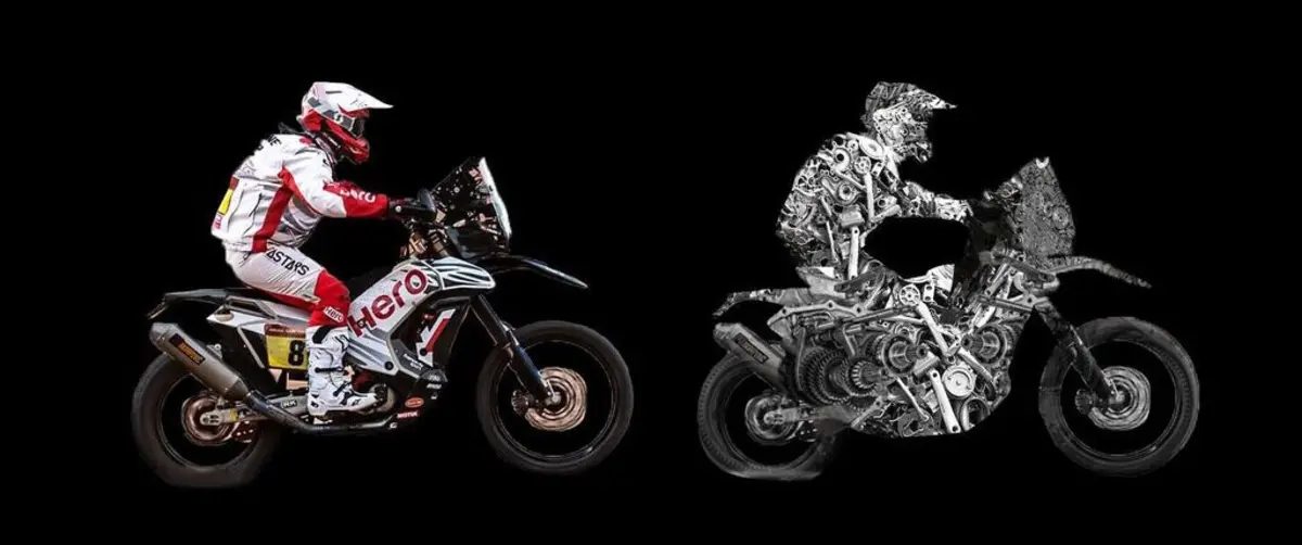 Imagem de contexto do artigo Esposende homenageia Paulo Gonçalves com escultura feita de peças de motos