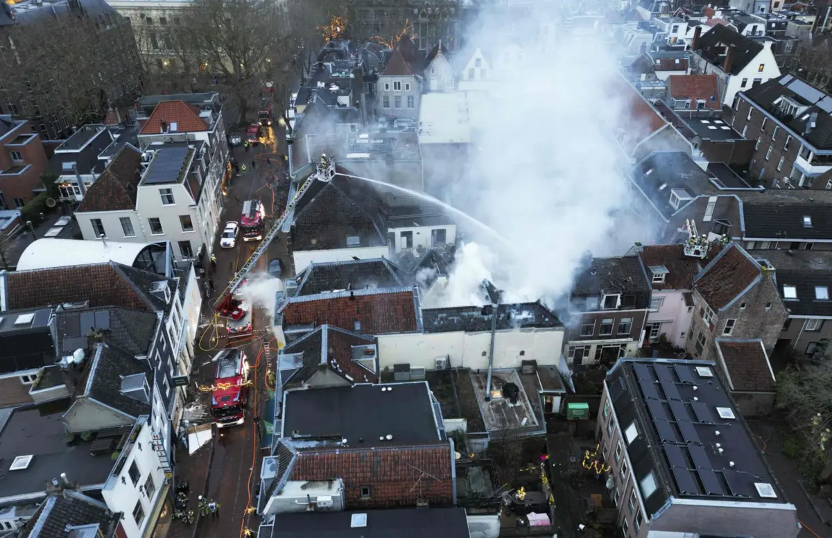 Imagem de contexto do artigo Explosão em edifício em Utrecht provoca grande incêndio e pelo menos quatro feridos