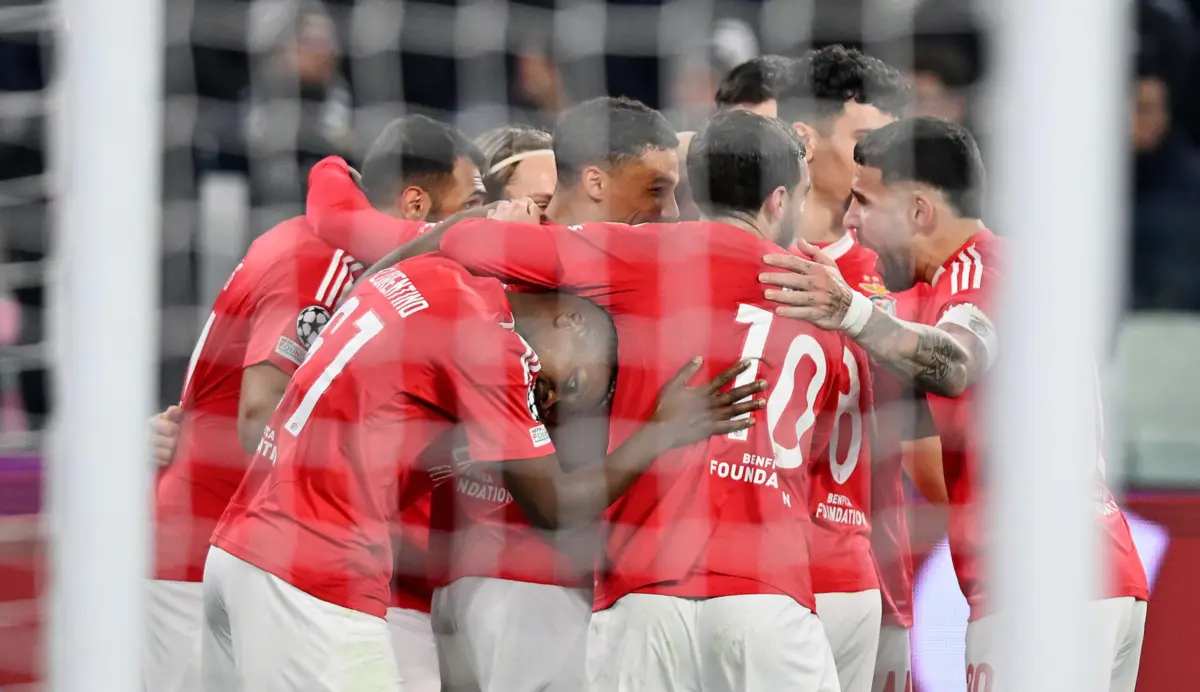 Imagem de contexto do artigo Águia voou de Turim para o play-off. Benfica vence Juventus e continua na Liga dos Campeões