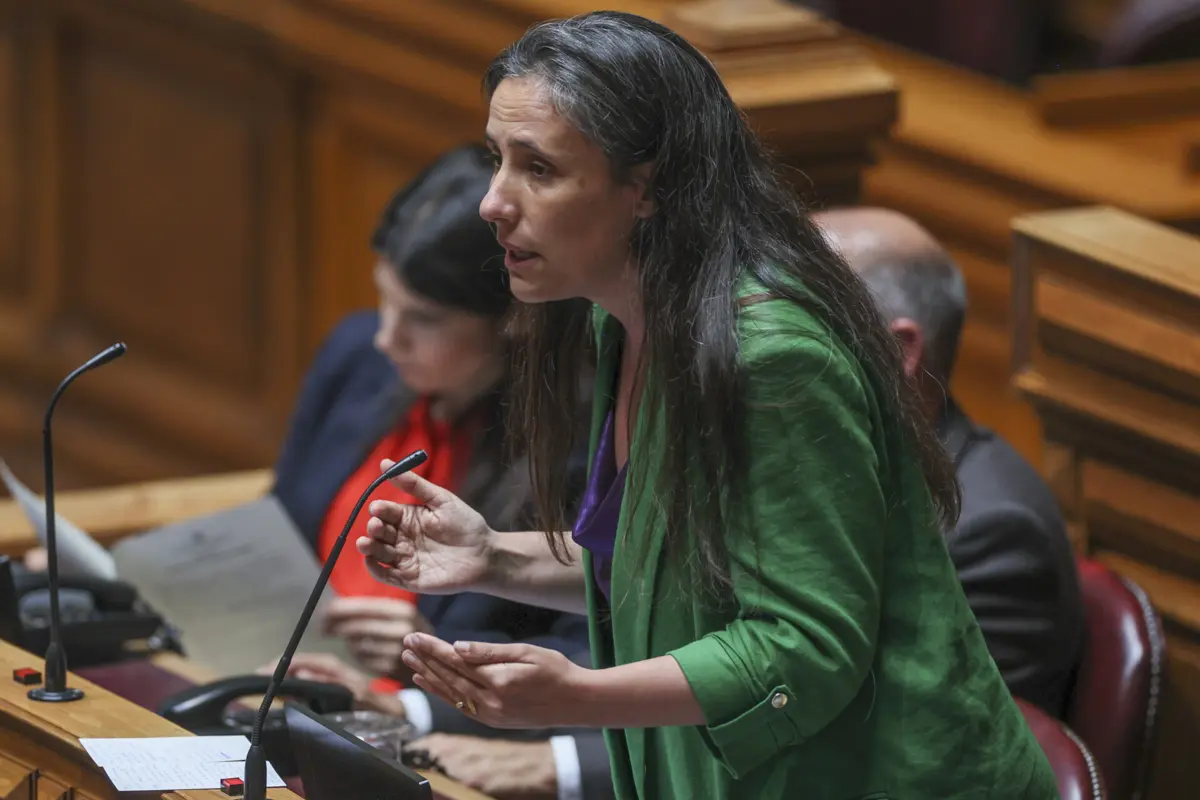 A líder parlamentar do Livre, Isabel Mendes Lopes
