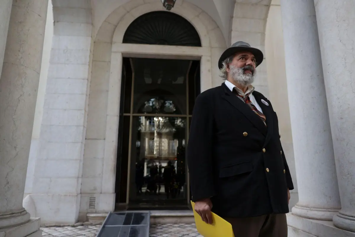 O candidato à Presidência da República, Manuel João Vieira