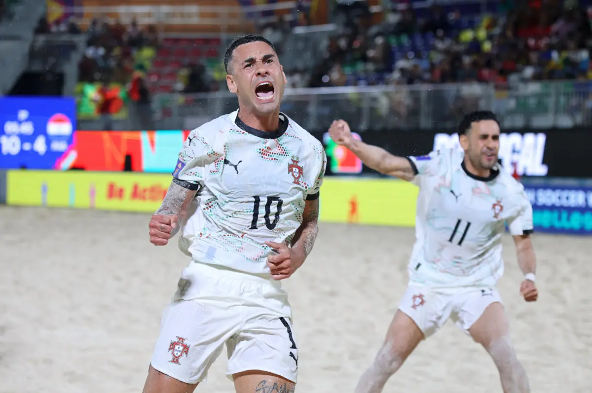 Imagem de contexto do artigo Portugal vence Paraguai na estreia no Mundial de futebol de praia
