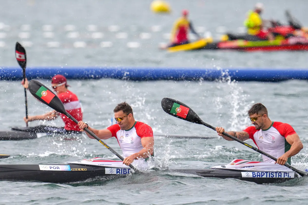 Imagem de contexto do artigo Mais um diploma olímpico para Portugal. João Ribeiro e Messias Baptista em 6.º lugar na final de K2 500 metros