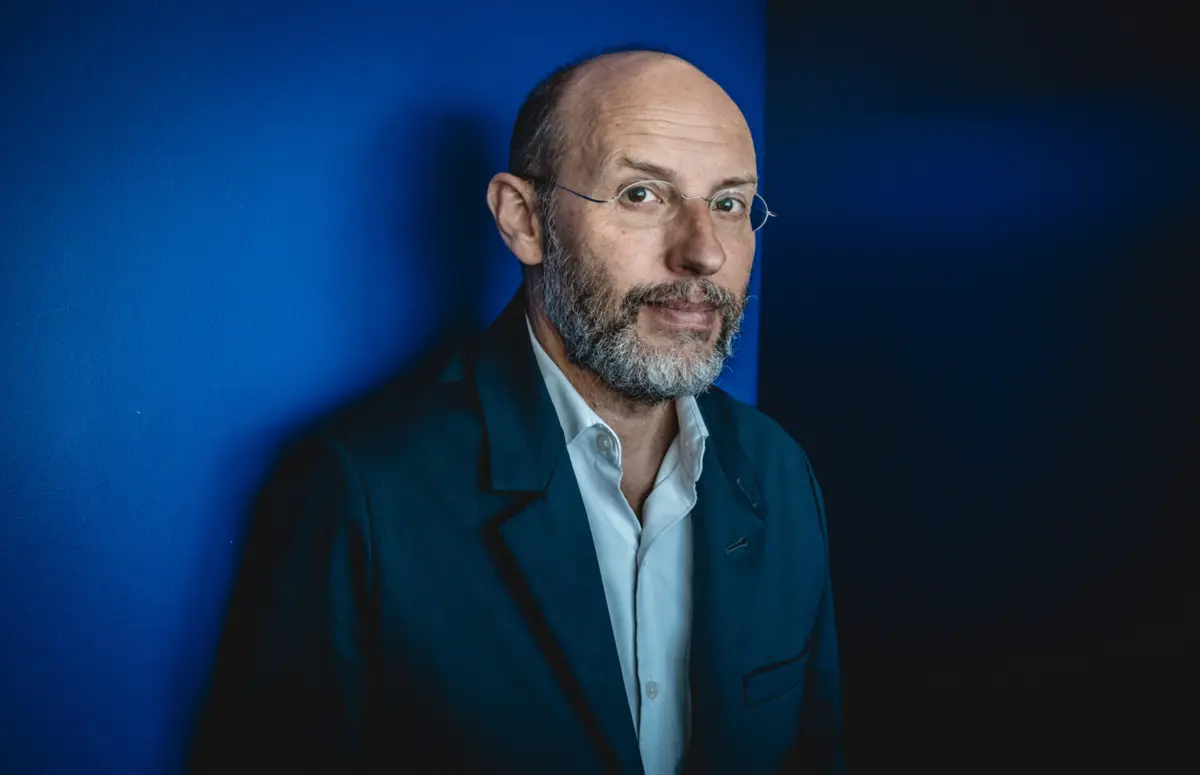 Rui Tavares no estúdio da TSF em Lisboa