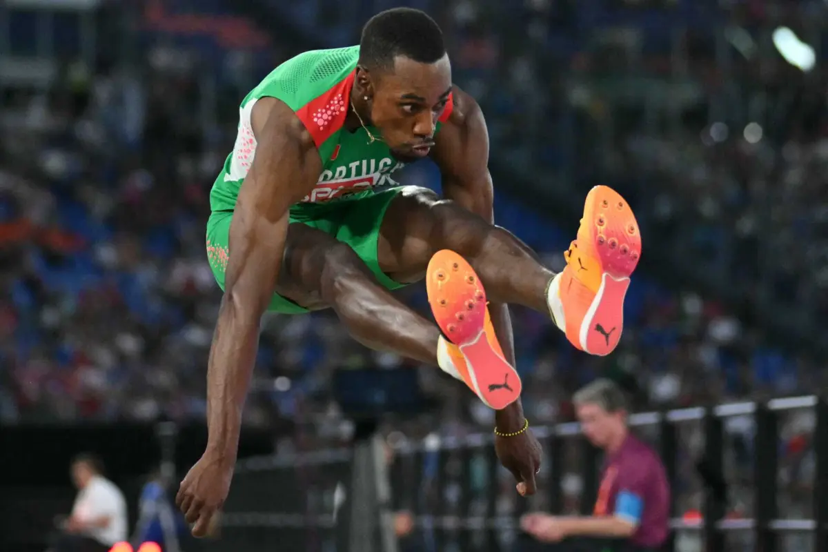 O campeão olímpico português do triplo salto, Pedro Pichardo
