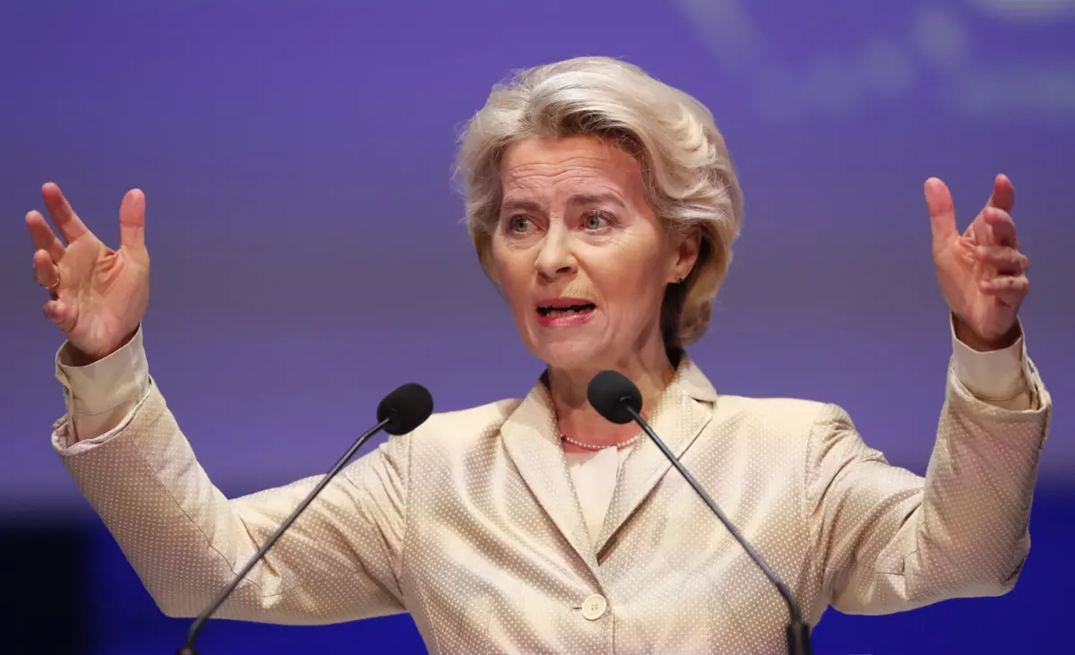 A presidente da Comissão Europeia, Ursula von der Leyen