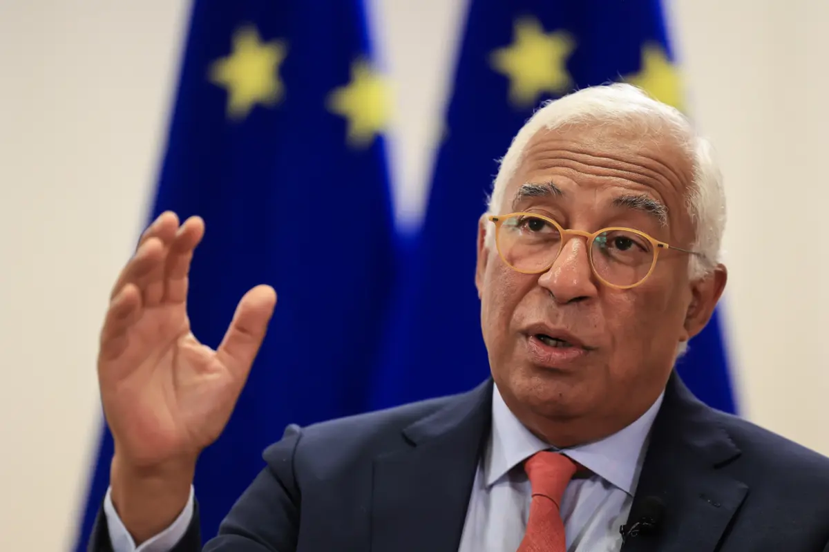 O presidente do Conselho Europeu, António Costa