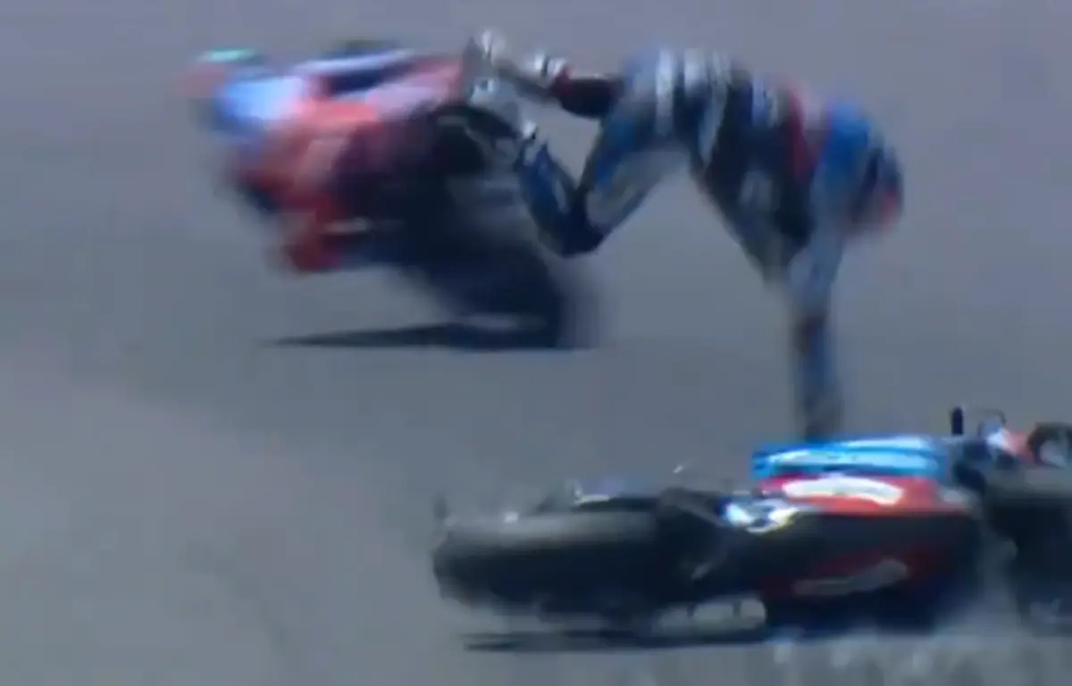 Imagem de contexto do artigo Vídeo. Miguel Oliveira cai, fratura o pulso e está fora do GP da Indonésia