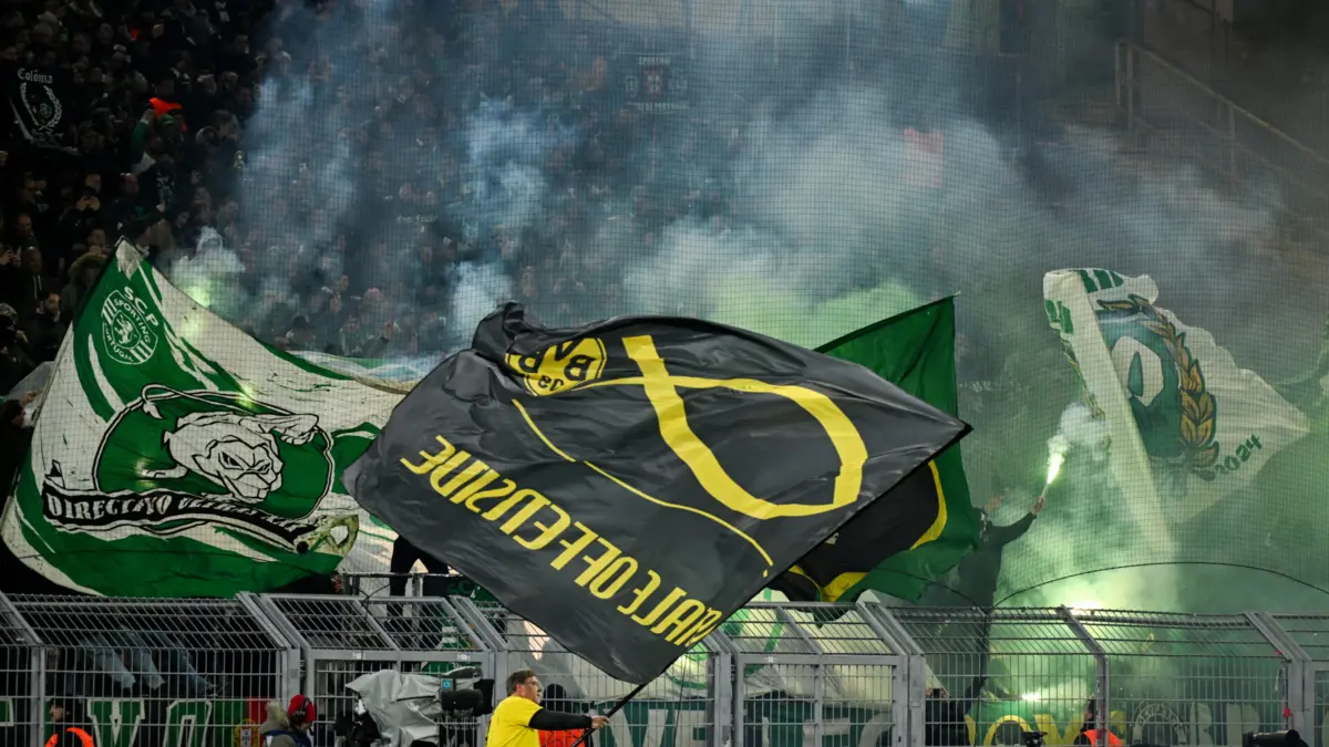 Imagem de contexto do artigo Redes vazias e enfermaria cheia. Sporting empata em Dortmund e está fora da Champions