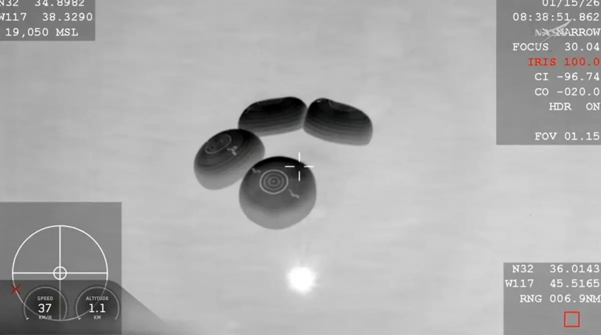 Imagem de contexto do artigo Quatro astronautas da Estação Espacial Internacional por doença já aterraram. Veja as imagens