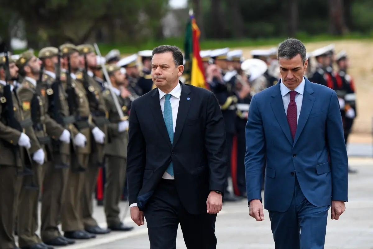 Primeiro-ministro português, Luís Montenegro, em Huelva, Espanha