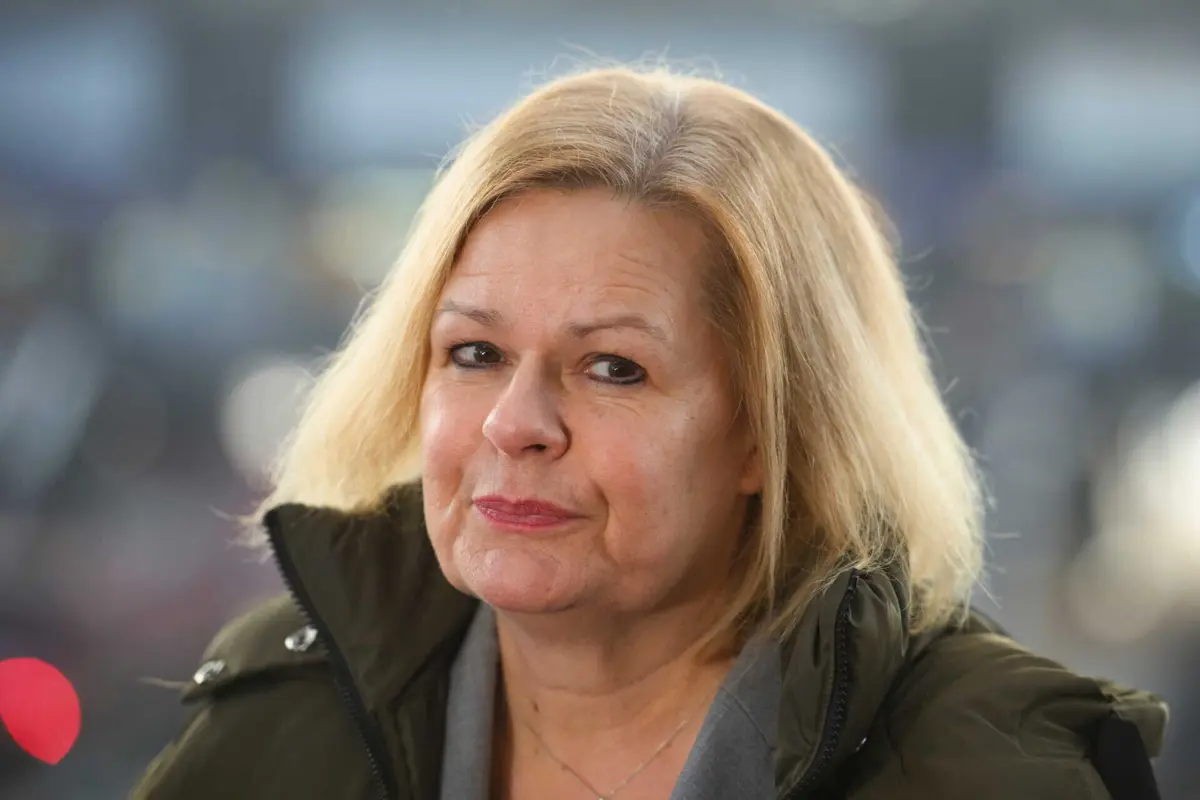 A ministra do Interior alemã, Nancy Faeser