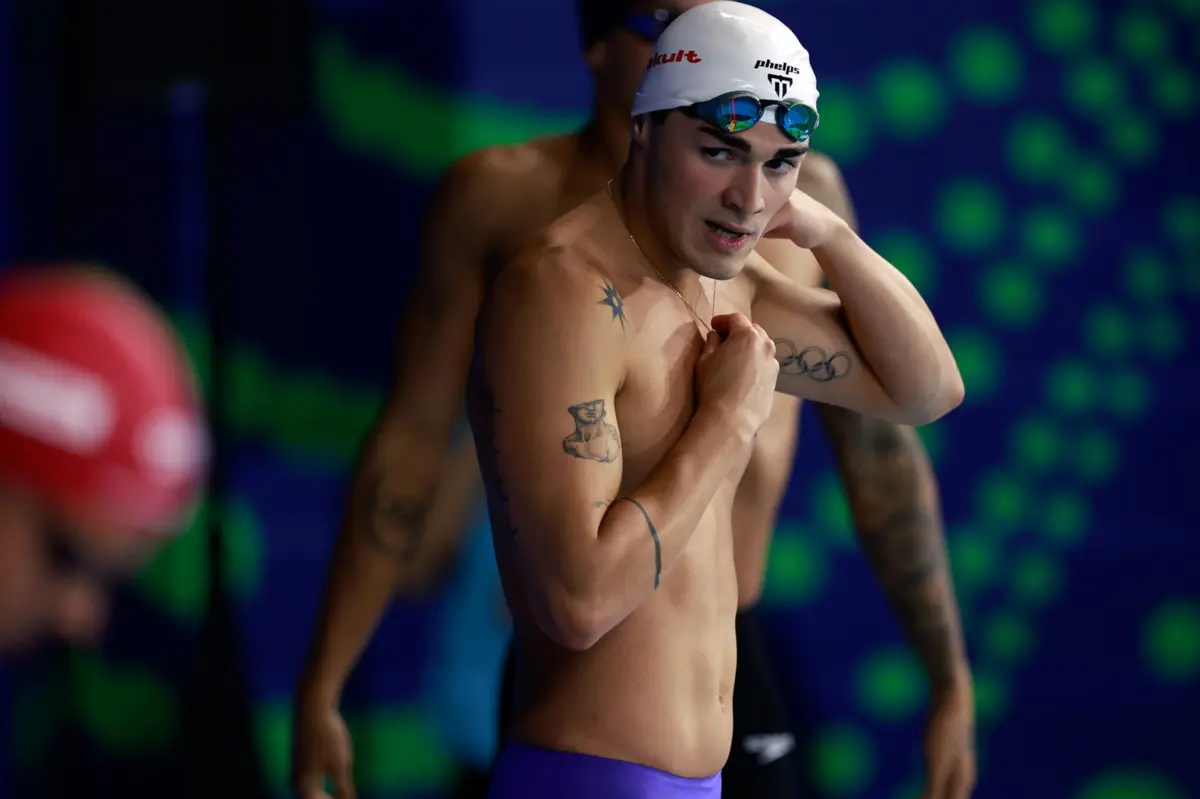 O nadador português Diogo Ribeiro