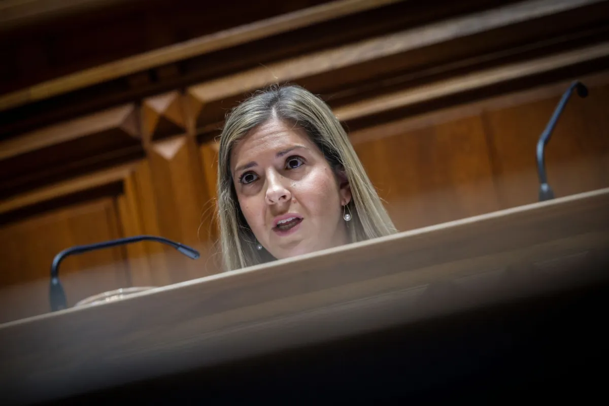 A ministra da Cultura, Juventude e Desporto, Margarida Balseiro Lopes