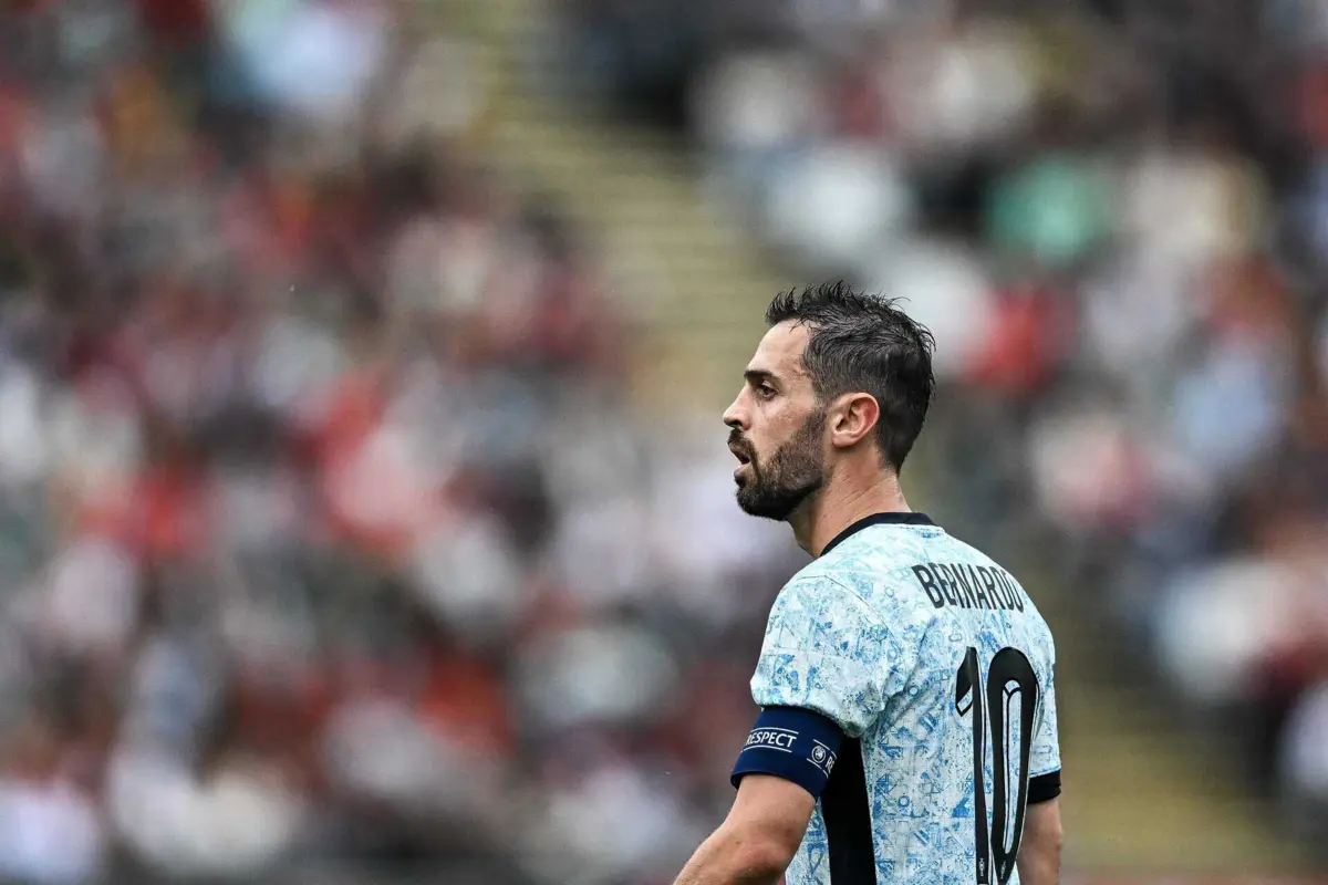 Bernardo Silva foi o capitão da seleção nacional neste jogo