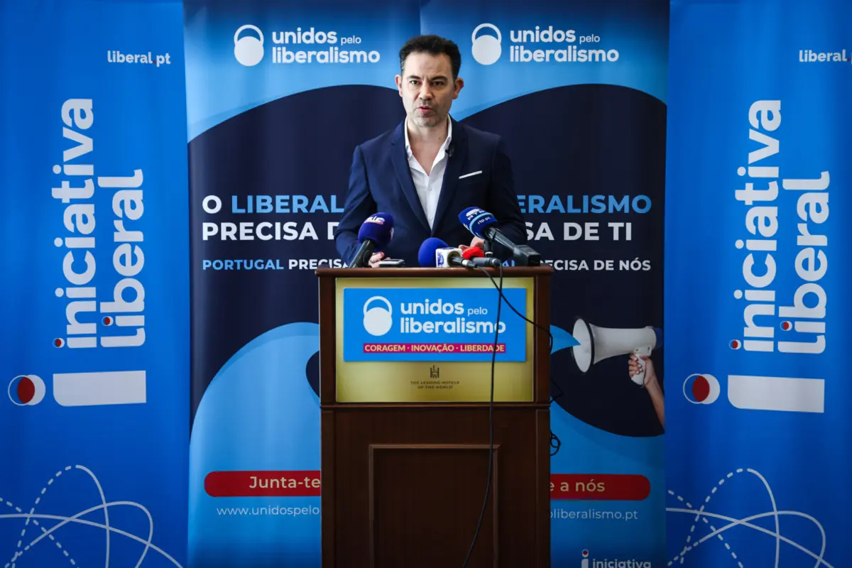 O candidato à liderança da Iniciativa Liberal Rui Malheiro
