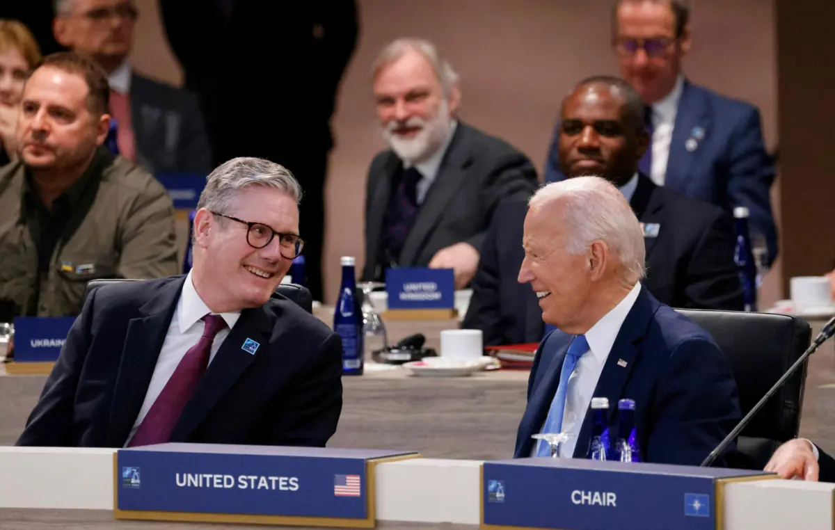 Imagem de contexto do artigo Keir Starmer diz que encontrou Biden "em muito boa forma"