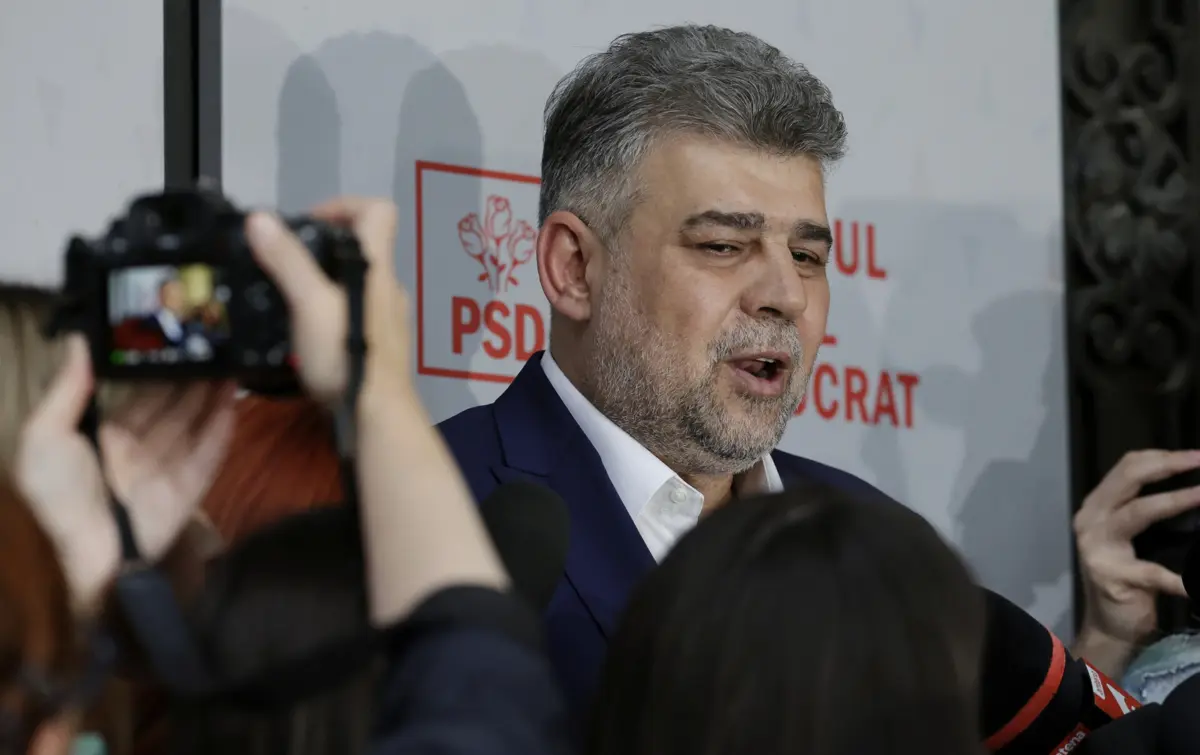 O primeiro-ministro romeno, o social-democrata Marcel Ciolacu