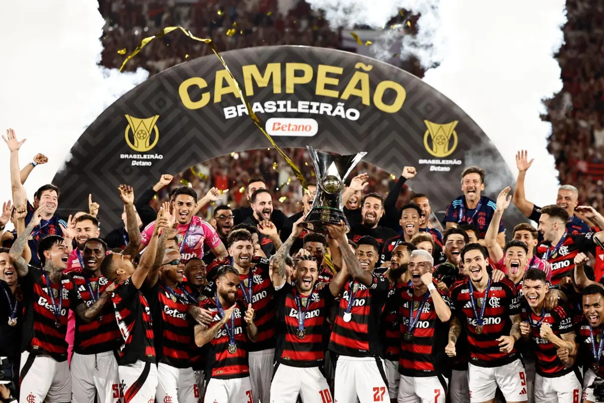 Imagem de contexto do artigo Flamengo conquista Brasileirão quatro dias depois de vencer a Libertadores
