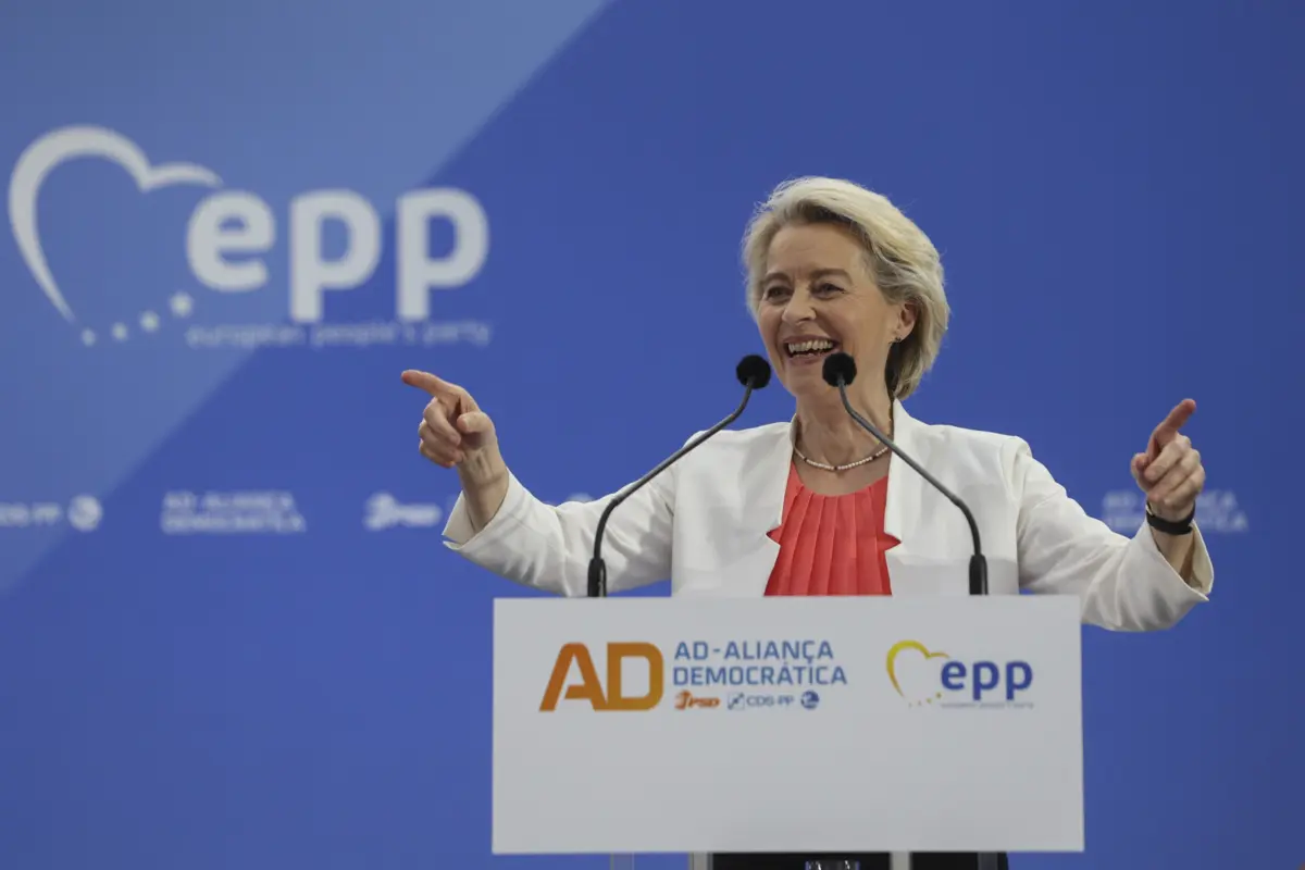 A campanha de Von der Leyen tem sido marcada pela sua posição pró-Israel no conflito do Médio Oriente