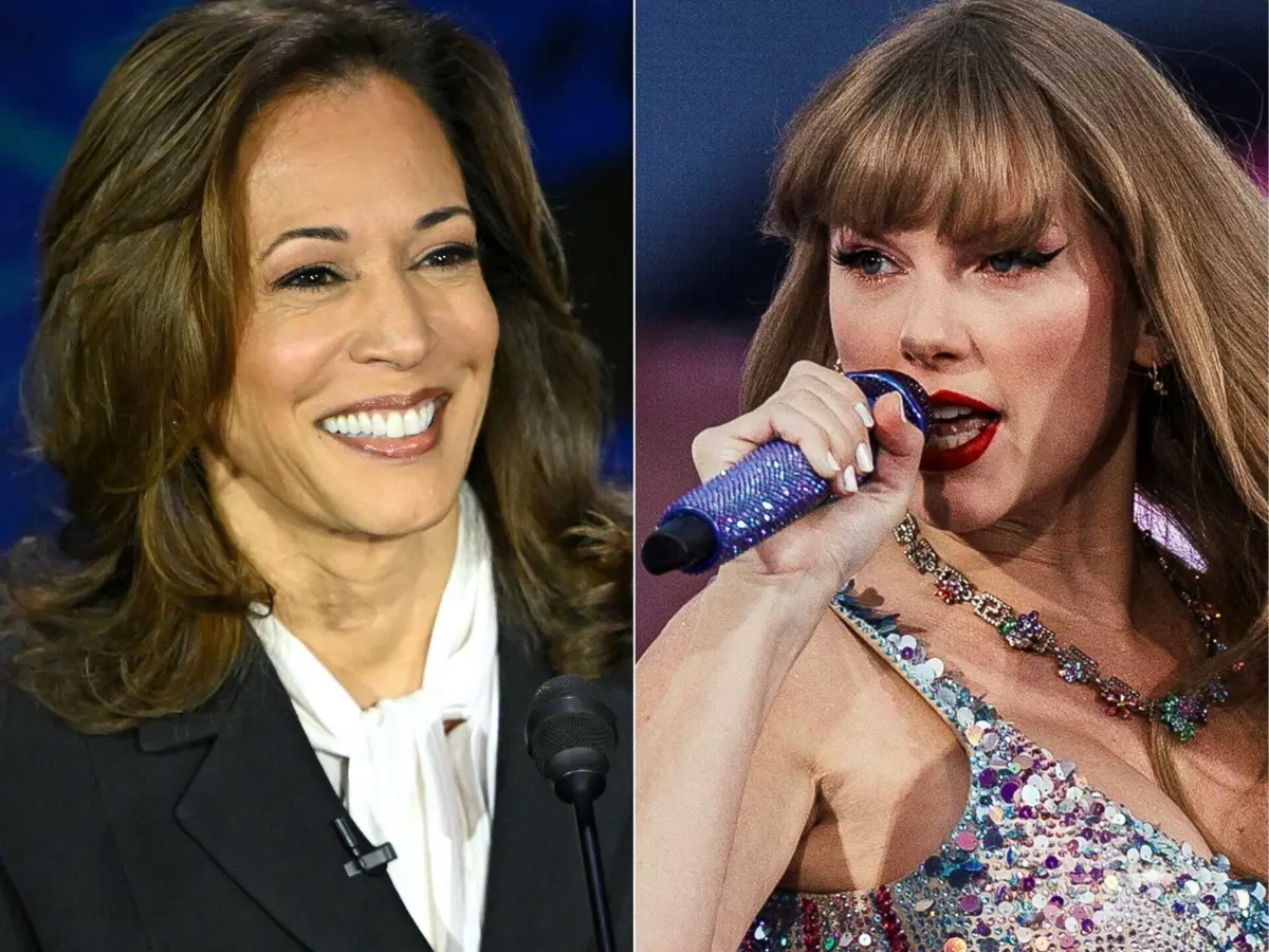 Imagem de contexto do artigo Sou "uma mulher sem filhos e com gato". Taylor Swift anuncia apoio à "guerreira" Kamala Harris