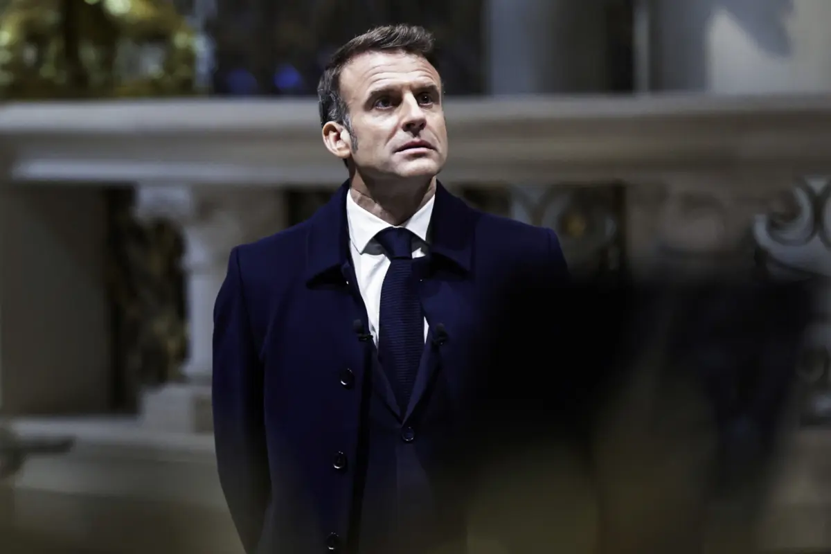O Presidente francês, Emmanuel Macron