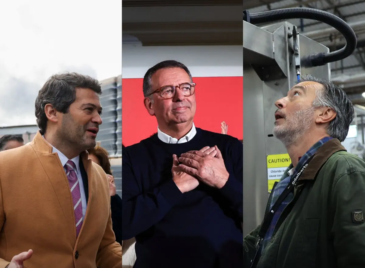 André Ventura, António José Seguro e João Cotrim Figueiredo