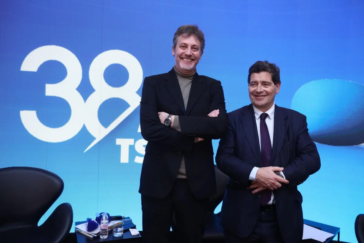 Domingos de Andrade, administrador da Notícias Ilimitadas, e António Palma Ramalho, vice-presidente da Fundação AIP