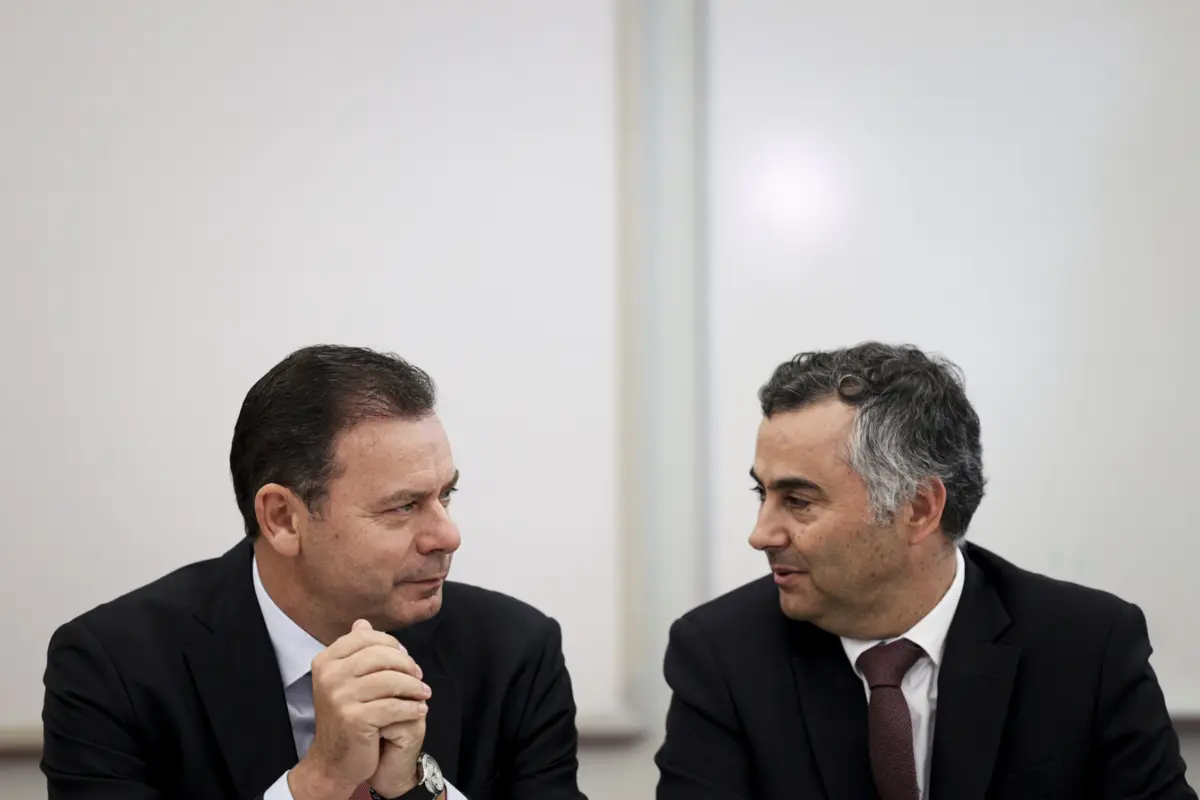 Luís Montenegro (à esquerda) e Fernando Alexandre