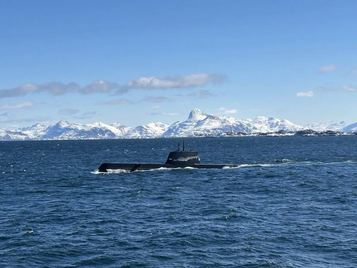 Imagem de contexto do artigo Arpão é o primeiro submarino português a navegar debaixo de gelo no Ártico
