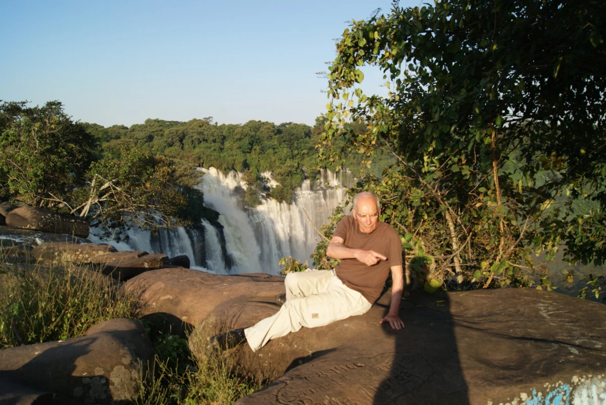 Jorge Paiva nas Quedas de Kalandula, R. Lucala