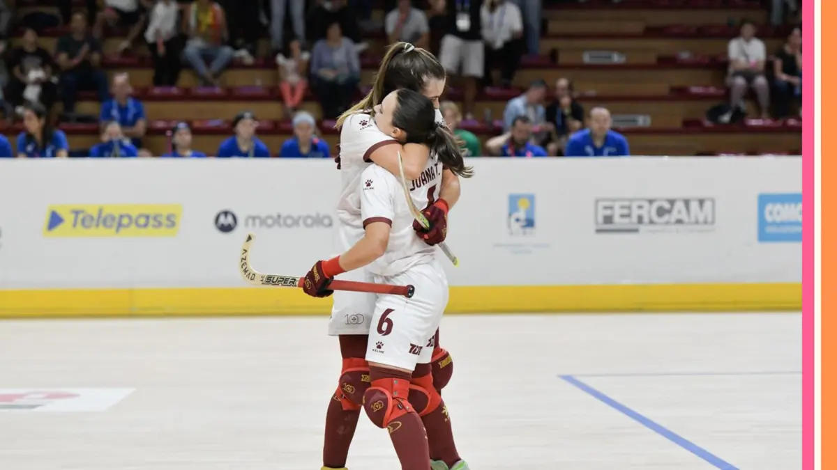 Imagem de contexto do artigo Portugal perde com a Espanha e falha título mundial feminino de hóquei em patins