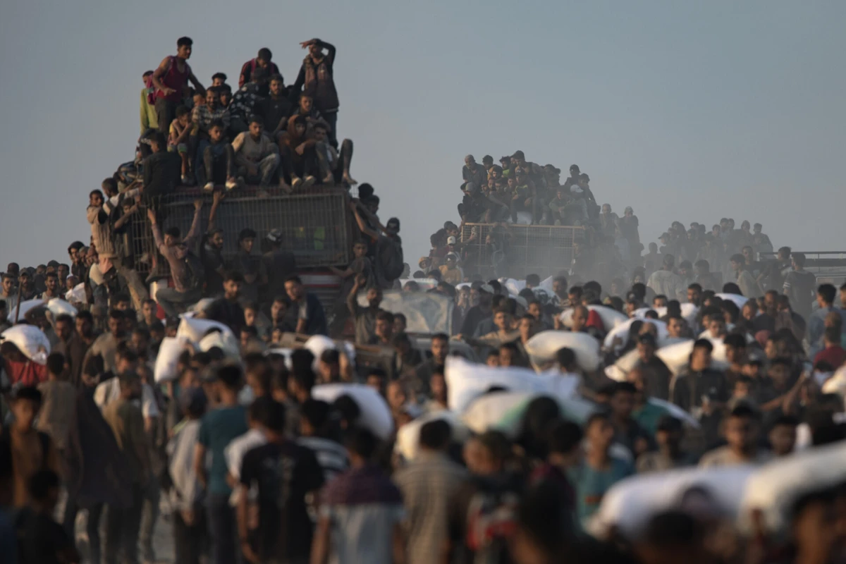 Imagem de contexto do artigo Oito mortos num centro de distribuição de ajuda em Gaza