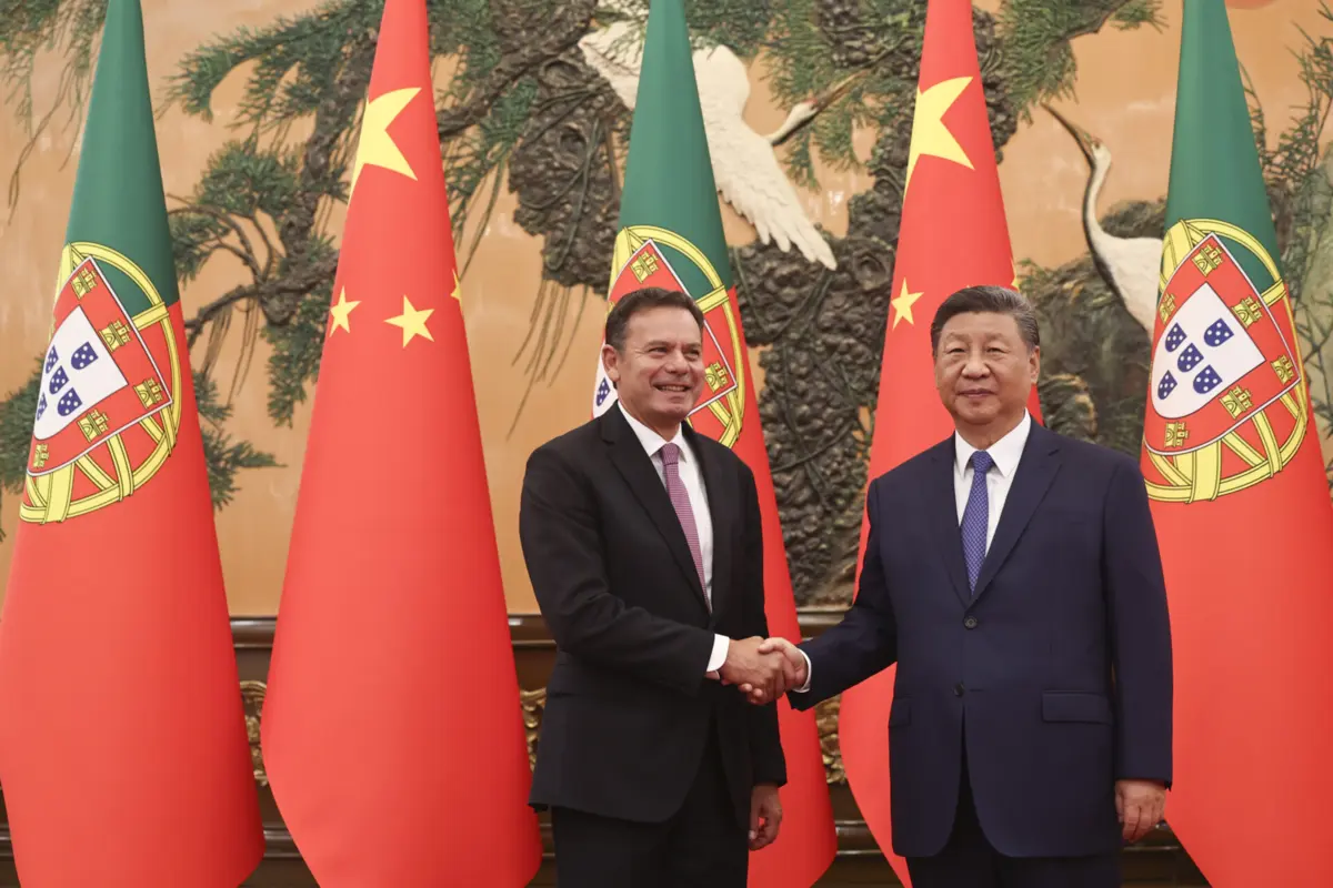 Luís Montenegro e Xi Jinping