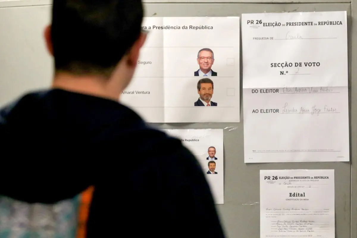 Imagem de contexto do artigo Projeções dão vitória a Seguro com 66,8% a 73% dos votos. Ventura conseguirá apenas 27% a 33,2%