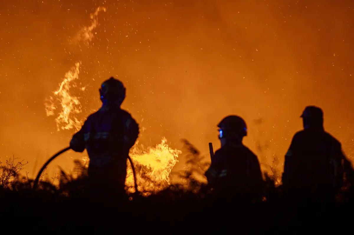 Imagem de contexto do artigo Bombeiro ferido com gravidade no combate às chamas em Figueira de Castelo Rodrigo