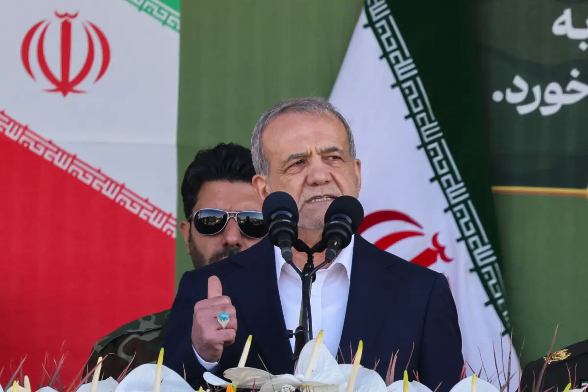 O Presidente iraniano, Masoud Pezeshkian