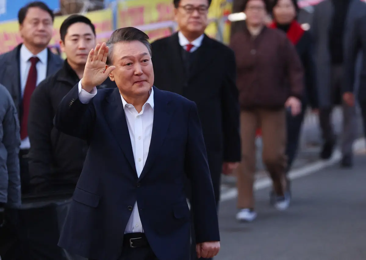 Imagem de contexto do artigo Presidente destituído da Coreia do Sul libertado após ordem de tribunal