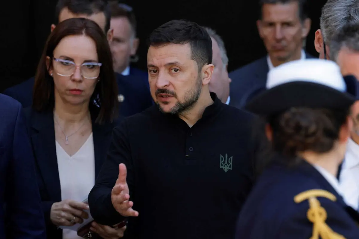 O Presidente ucraniano, Volodymyr Zelensky