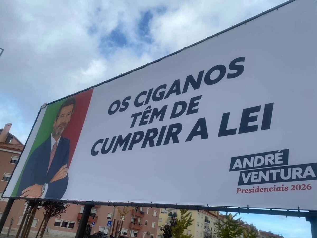 Imagem de contexto do artigo CNE conclui que cartazes de Ventura não constituem "ilícito eleitoral"