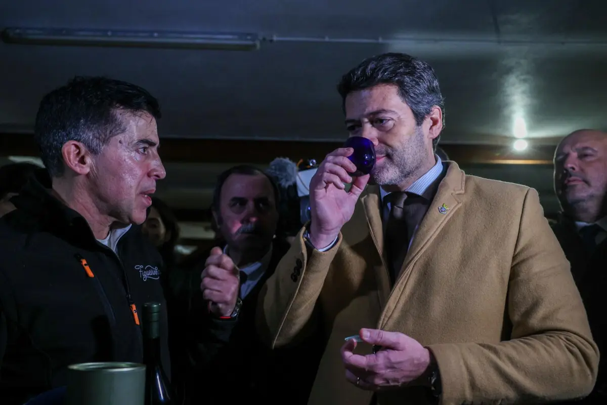 O candidato à Presidência da República, André Ventura